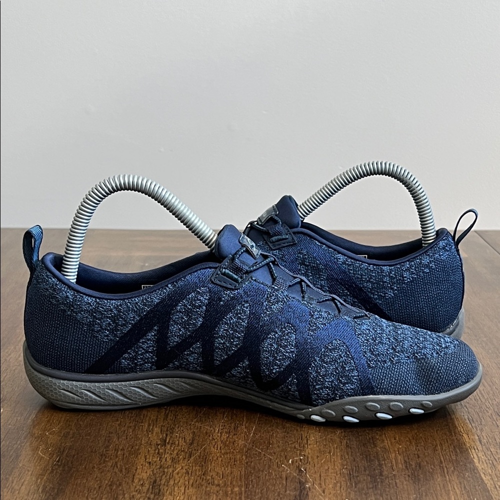Skechers Womens Breathe Easy Infi Knity 100301 Blue Running Shoes Sneakers 7.5 - Picture 7 of 14